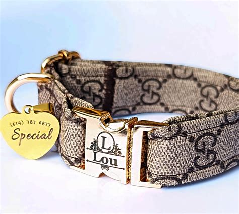 gucci dog lead|authentic Gucci dog collar.